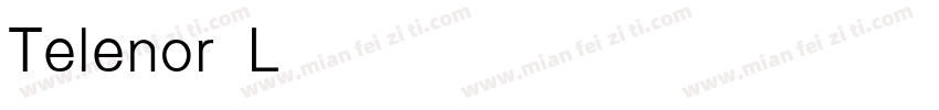 Telenor Light字体转换